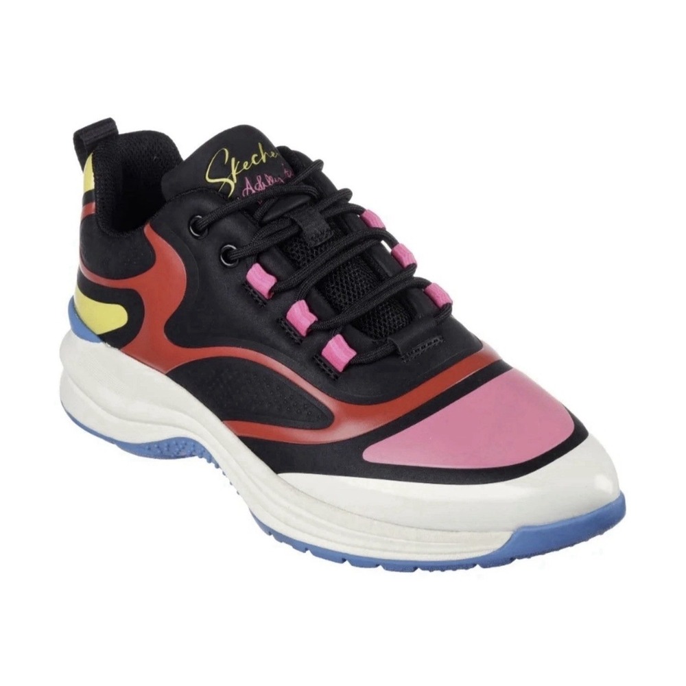 Skechers Street by Ashley Park Glam Sneakers Shoes Woman Size 10 NEW Pink White